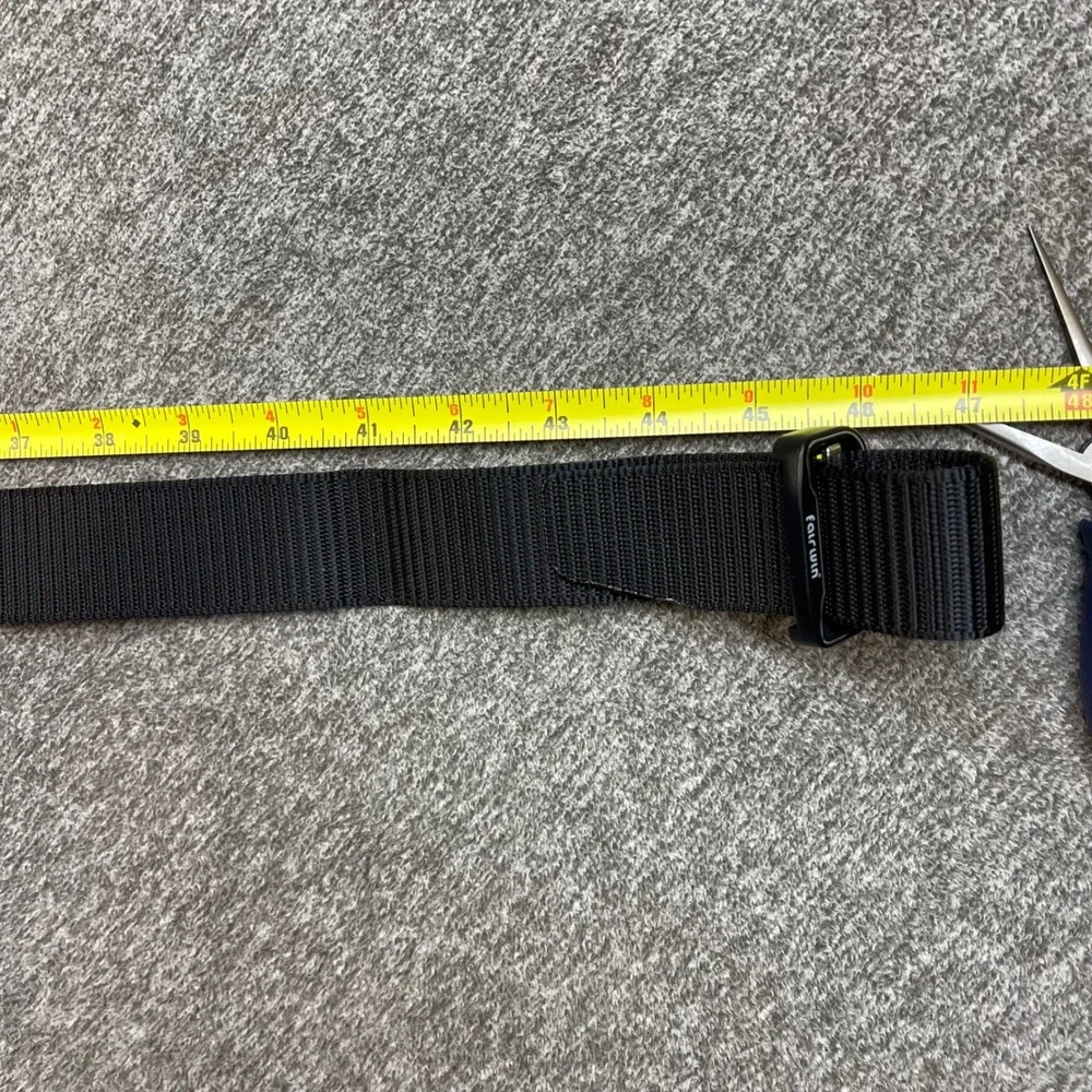 Fairwin Tactical Belt Mens Black Nylon Webbing Quick Release Buckle 45 in